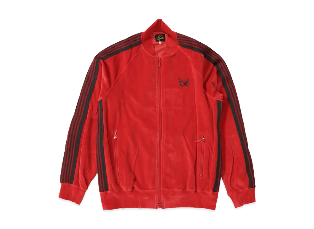 Needles R.C. Track Jacket - C/PE Velour "Red"