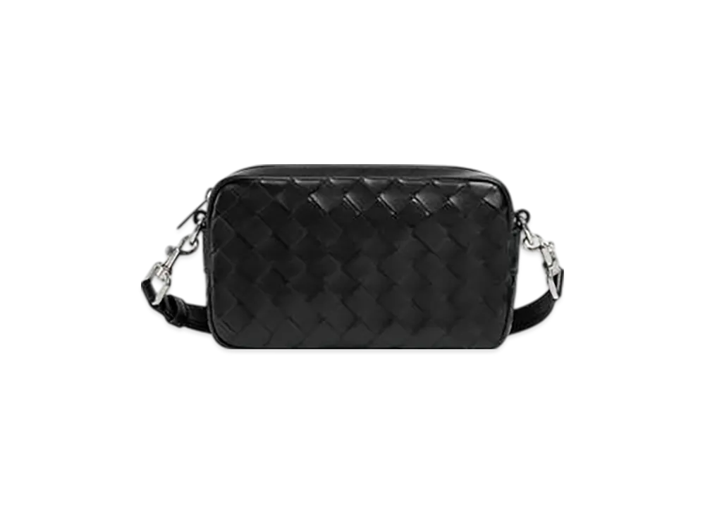 Bottega Veneta Mini Intrecciato Camera Bag "Black"