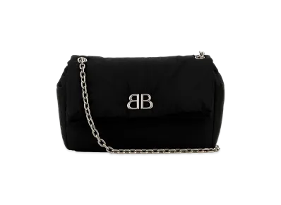 BALENCIAGA Women's Nylon Medium Monaco Shoulder Bag "Multicoloured"