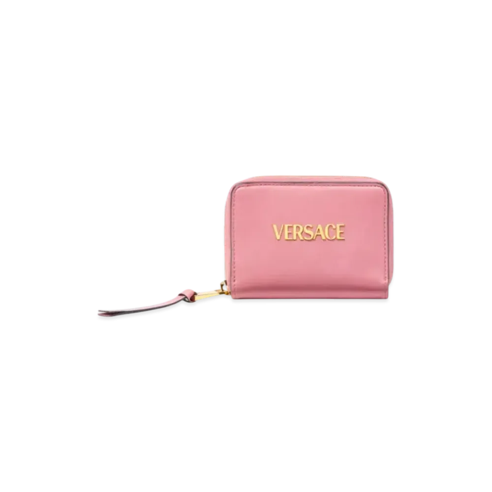Versace Tag Zip Wallet "Pink"