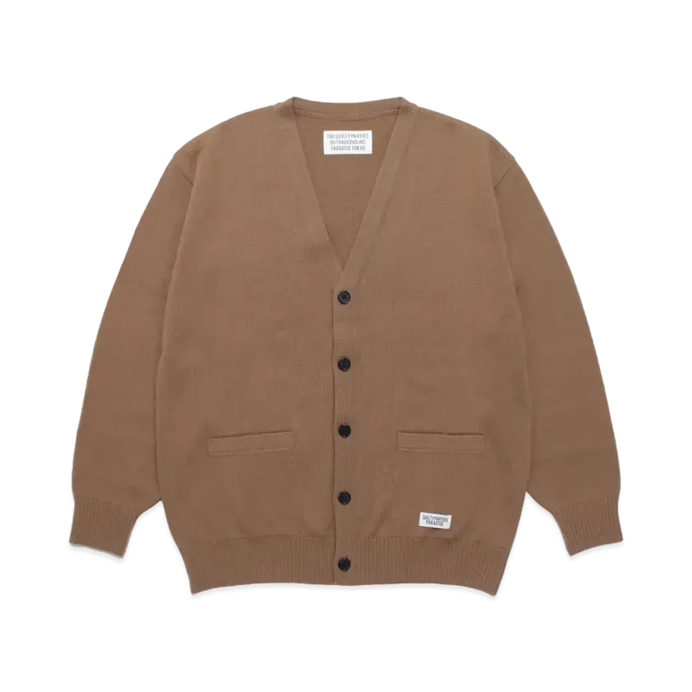 WACKO MARIA CLASSIC KNIT CARDIGAN "Brown"