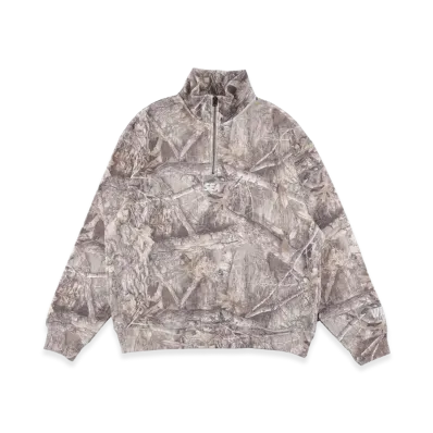 WIND AND SEA Heavy Waffle Half Zip Sweatshirt "Camo"