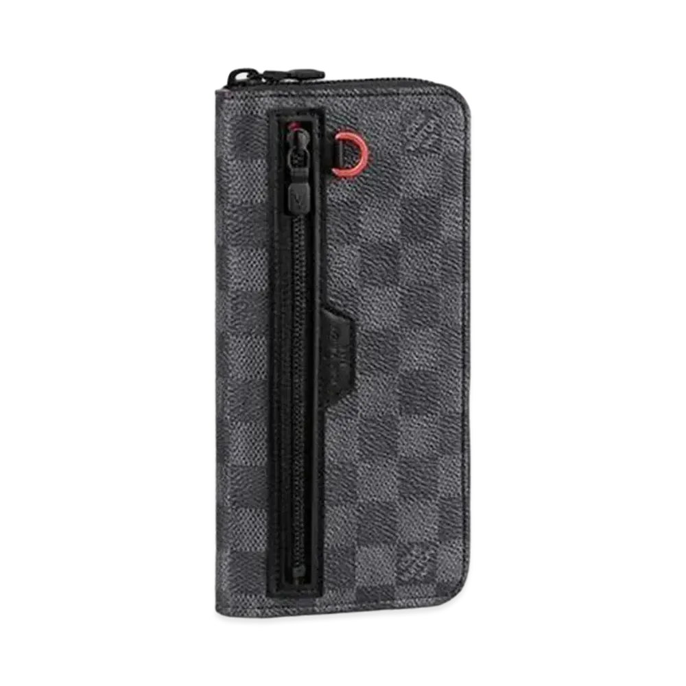Louis Vuitton Utility Zippy Wallet Vertical Damier Graphite