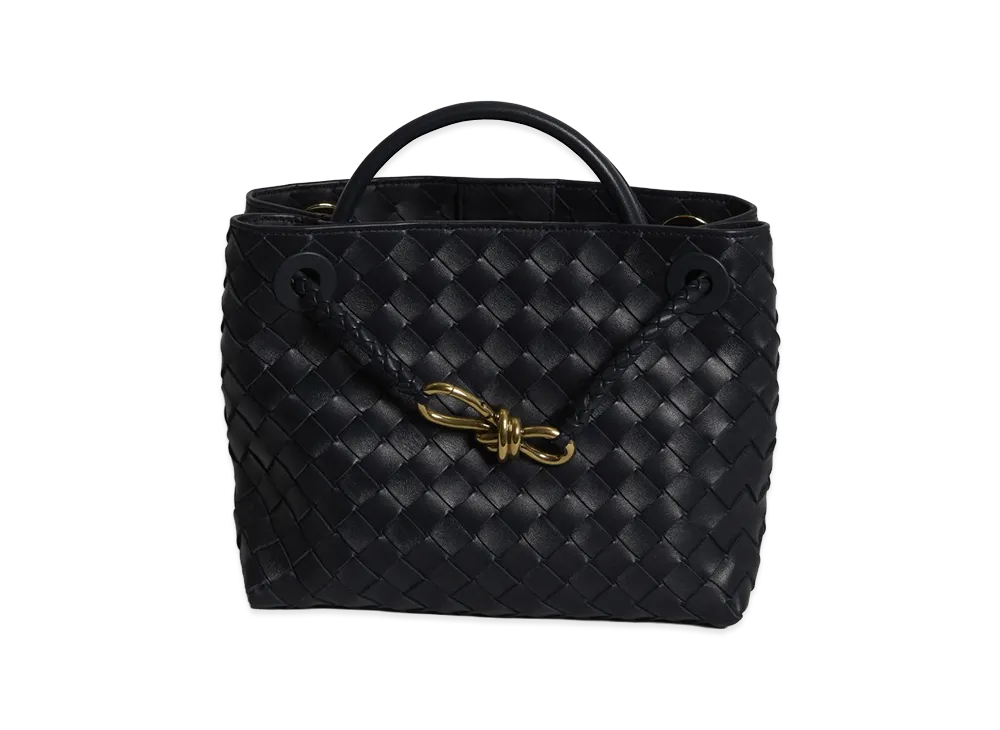 Bottega Veneta Women's Leather Small Andiamo Handbag "Midnight Blue"