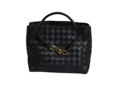 Bottega Veneta Women's Leather Small Andiamo Handbag "Midnight Blue"