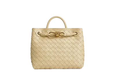 Bottega Veneta Small Andiamo Intrecciato Suede "Light Butterscotch"