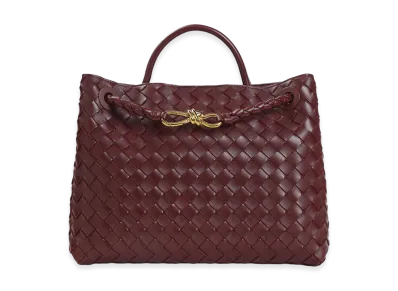 Bottega Veneta Women's Andiamo Medium Bag "Burgundy"