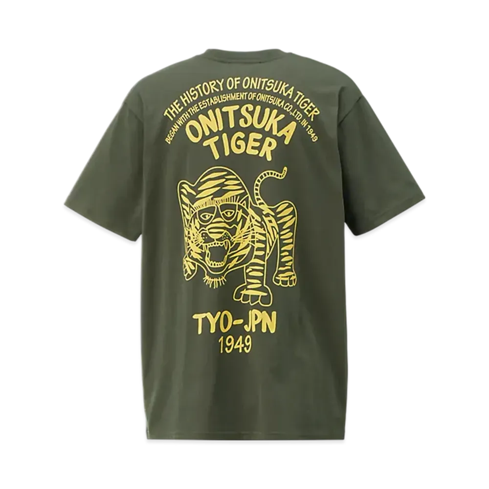 Onitsuka Tiger Graphic Tee "Khaki/LightGreen"