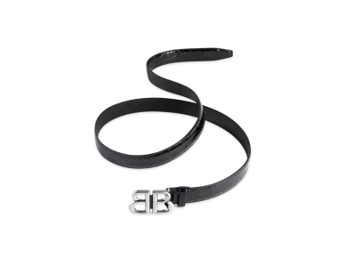 BALENCIAGA Monaco Belt Crocodile Embossed "Black"