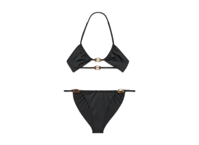 BALENCIAGA Women's BB Buckle Bikini "Black/Gold"