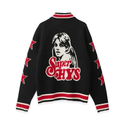 HYSTERIC GLAMOUR Super HYS Jacquard Oversized Jumper "Black"