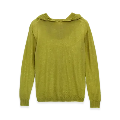 Rick Owens Kids Wool Hooded Sweater "Green"