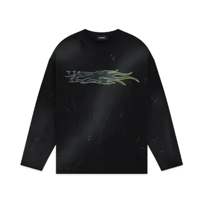 WE11DONE Metallic Printed T-shirt "Black"