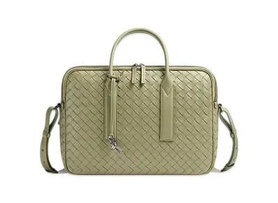 Bottega Veneta Getaway Briefcase "Travertine"