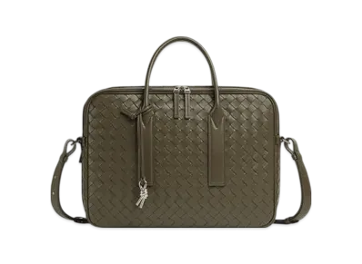 Bottega Veneta Getaway Briefcase "Cypress"