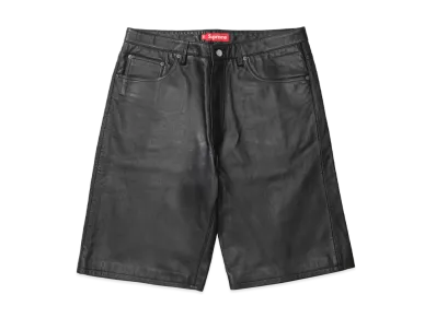 Supreme Baggy Leather Short "Black" (25SS)