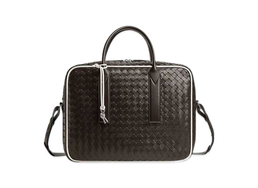 Bottega Veneta Getaway Weekender "Fondant/White"