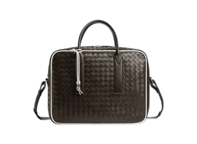 Bottega Veneta Getaway Weekender "Fondant/White"