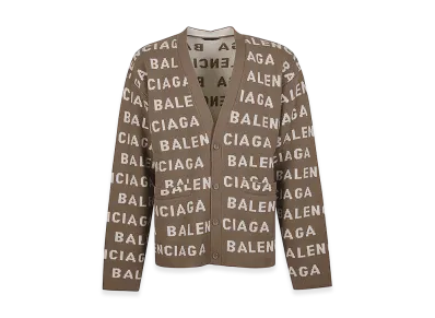 BALENCIAGA Maglia "Darkbeigewhite"