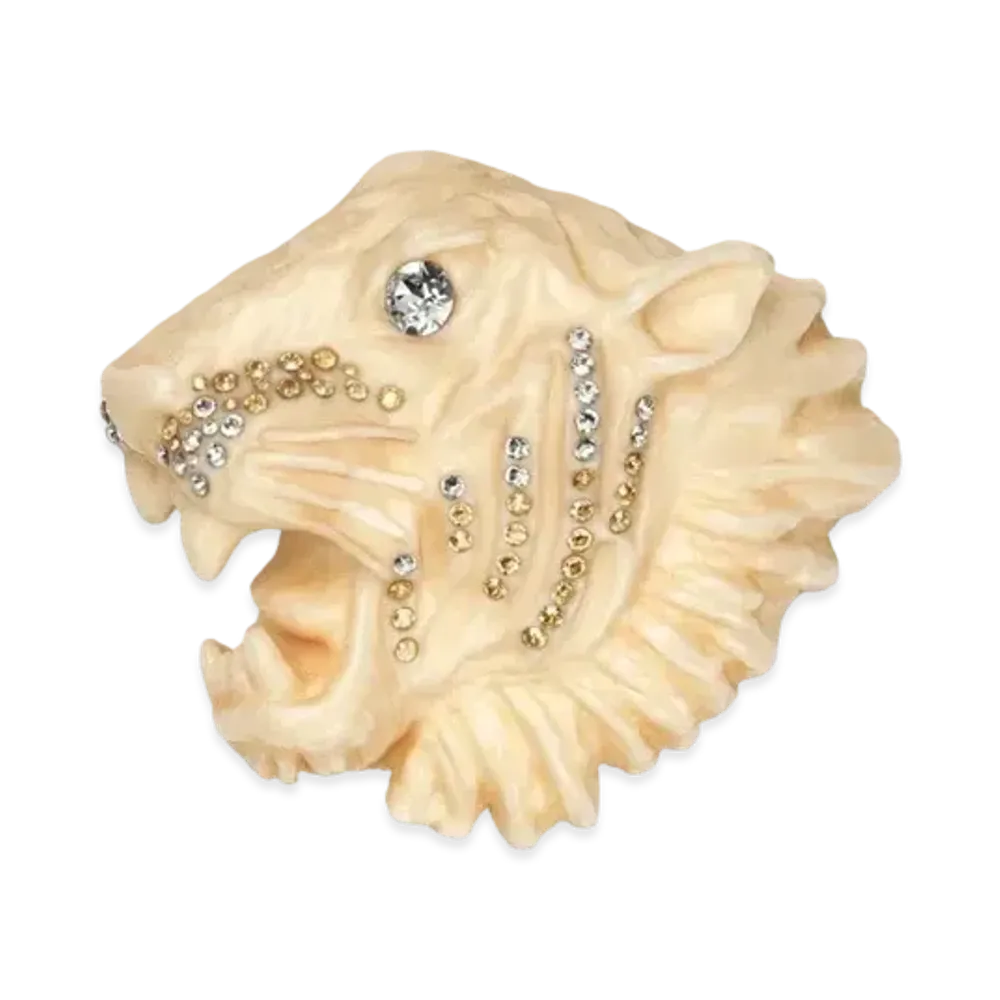 GUCCI Raja Series Resin Brooch "Ivory"