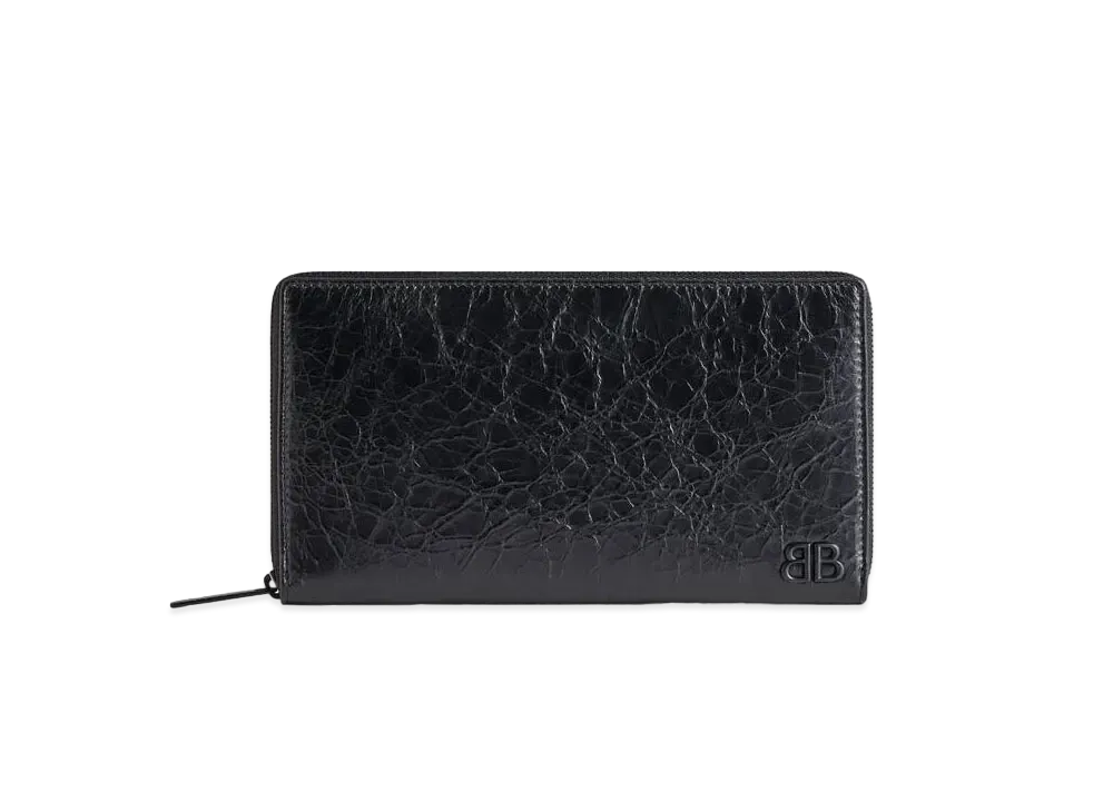 BALENCIAGA Monaco Continental Wallet "Black"