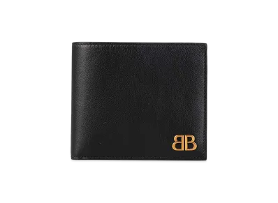 BALENCIAGA Monaco Square Wallet "Black"