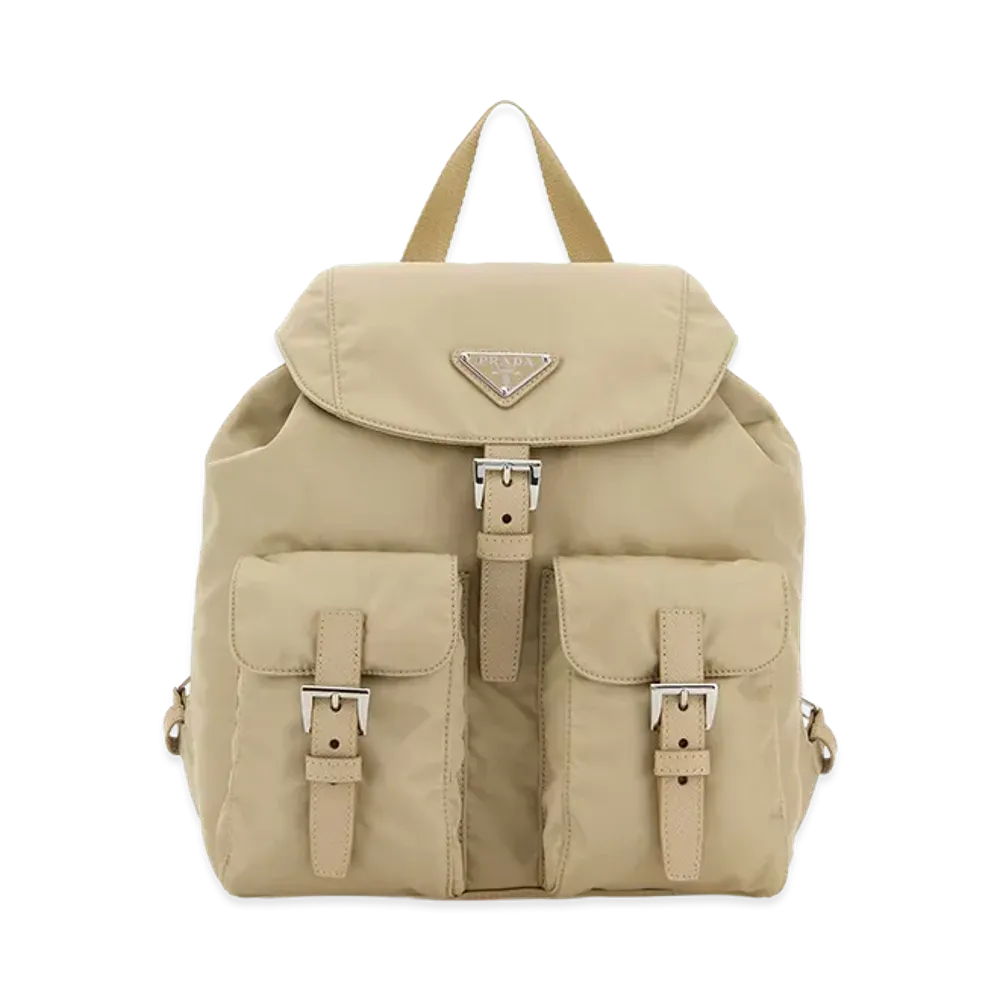 PRADA Women's Re-Nylon Small Backpack "Beige"