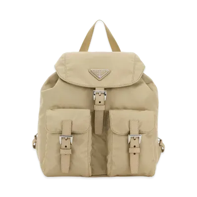 PRADA Women's Re-Nylon Small Backpack "Beige"