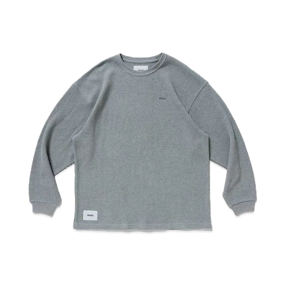 WTAPS Waffle / LS / Cotton. Loose. Sign "Grey"