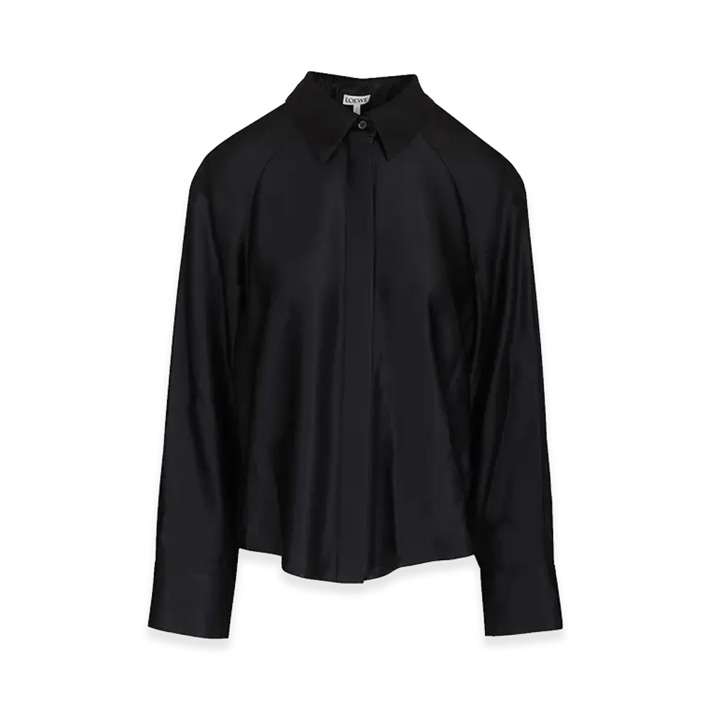 LOEWE Women's Cape Shirt "Blue"