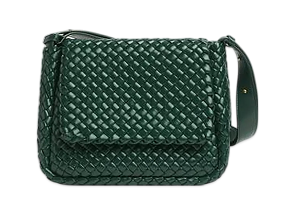 Bottega Veneta Cobble Shoulder Bag "Emerald Green"