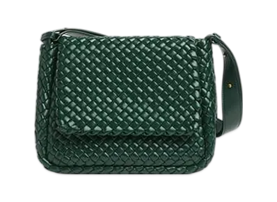 Bottega Veneta Cobble Shoulder Bag "Emerald Green"