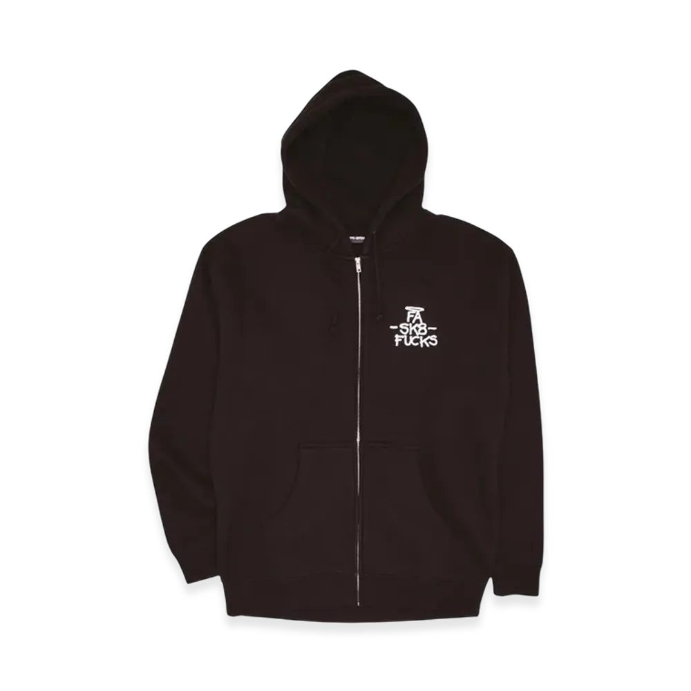 Fucking Awesome Sk8 Fucks Zip Hoodie "Black"