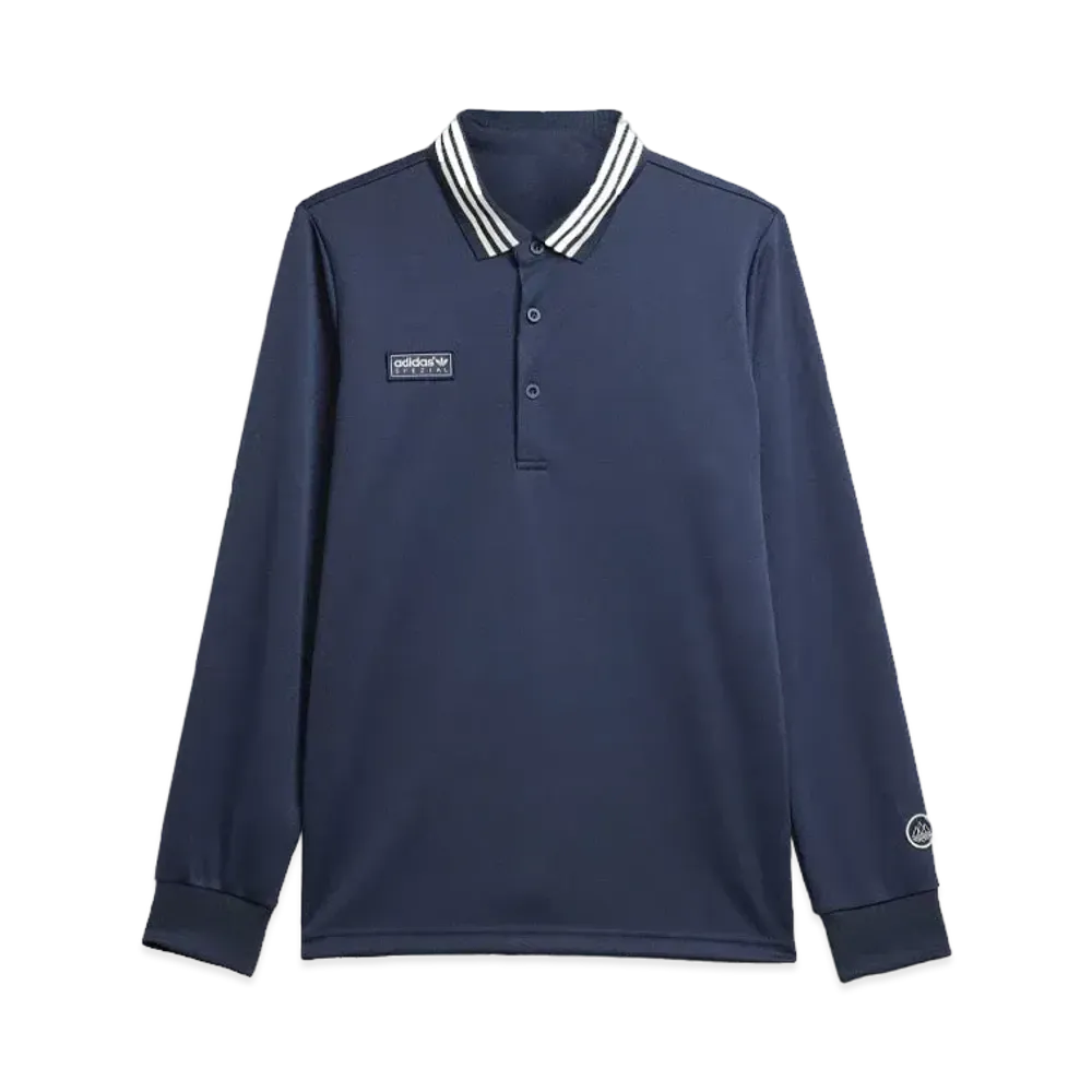 adidas Spezial Long Sleeve Polo T-Shirt "Night Navy"