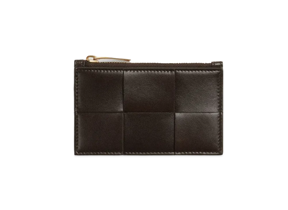 Bottega Veneta Zipped Card Case "Fondant"