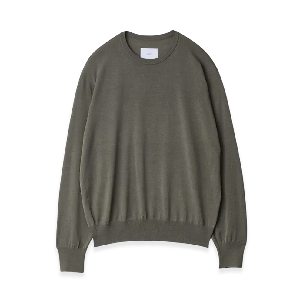 ssstein Wool/Silk Knit Crew Neck LS "Taupe"