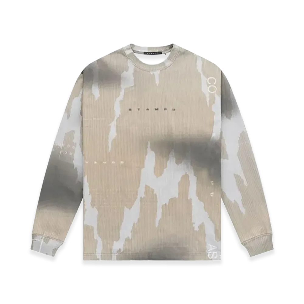 STAMPD Ikat Camo L/S Sublimated Relaxed Tee "Camouflage"