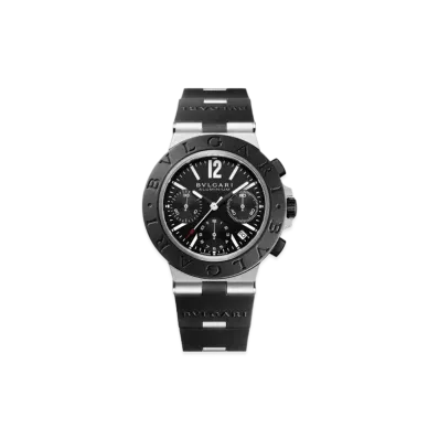BVLGARI Aluminium Chronograph Watch "Black"