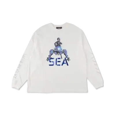 WIND AND SEA x Ghost In The Shell Sac_2045 A32 L/S T Shirt "White"