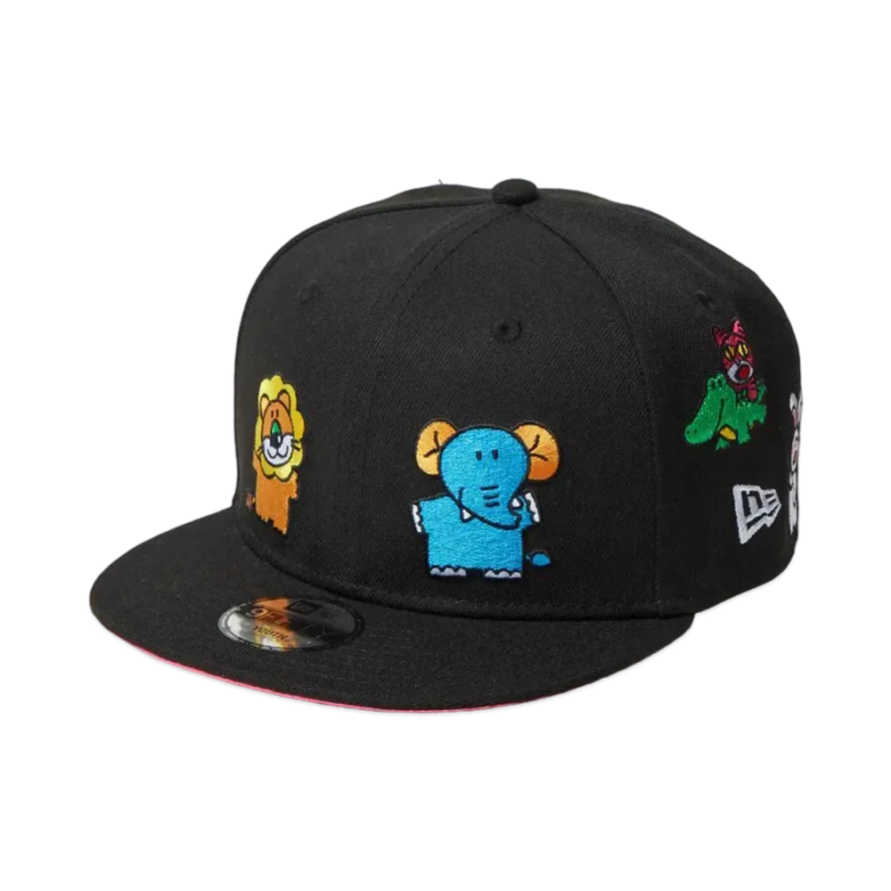 NEW ERA x Tabekko Animals Youth 9Fifty Allover "Black"