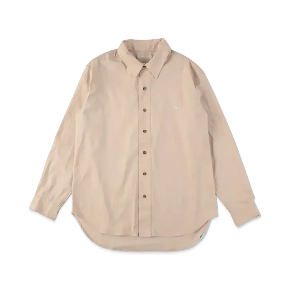WIND AND SEA WDS Regular Collar Shirt "Beige"