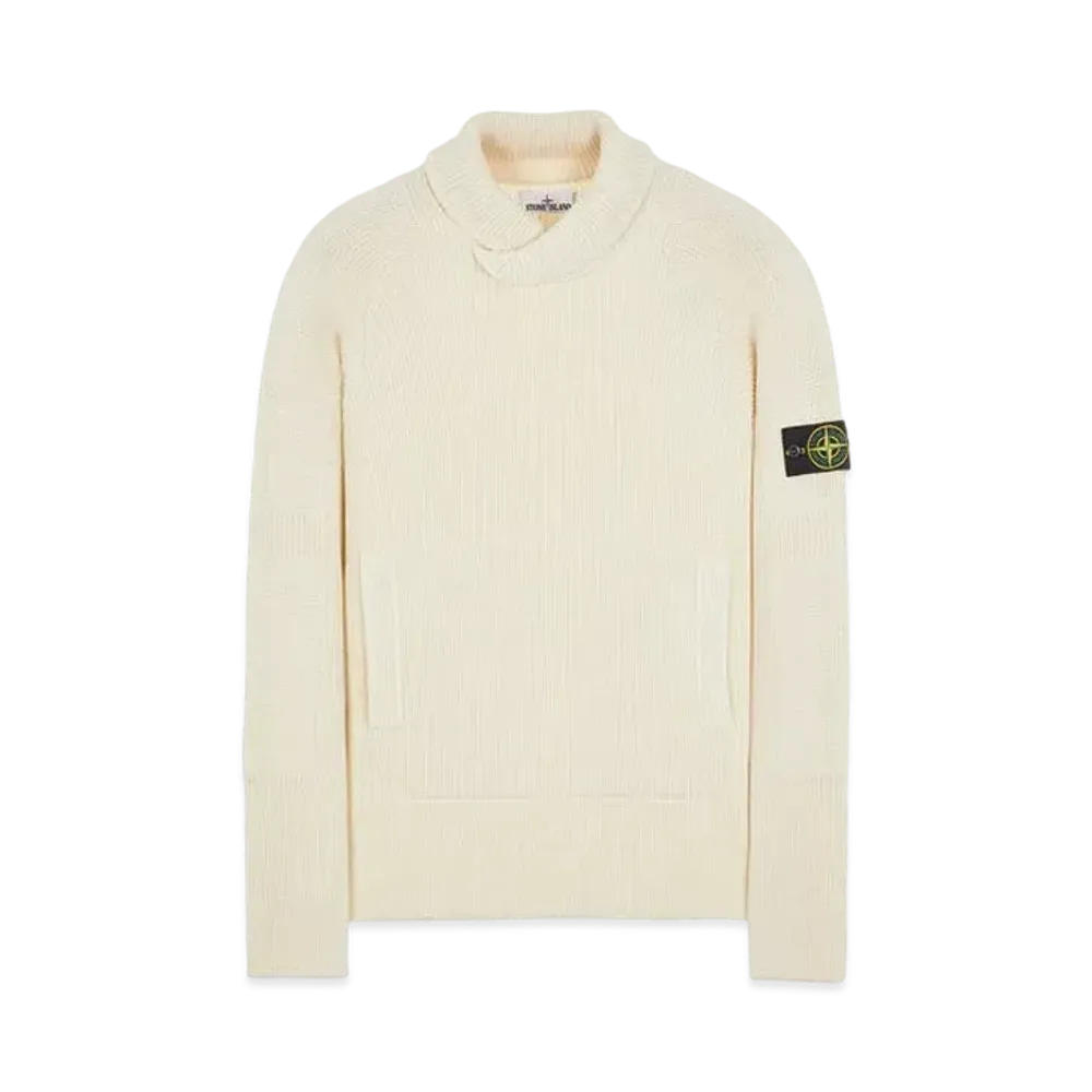 Stone Island 551A7 COMFORT WOOL-COTTON "Natural White"