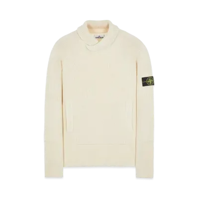 Stone Island 551A7 COMFORT WOOL-COTTON "Natural White"