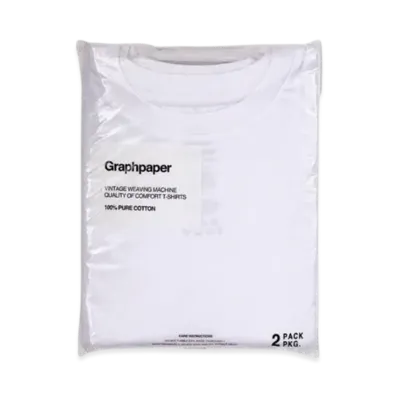 Graphpaper 2 Pack Crew Neck Tee "Black"