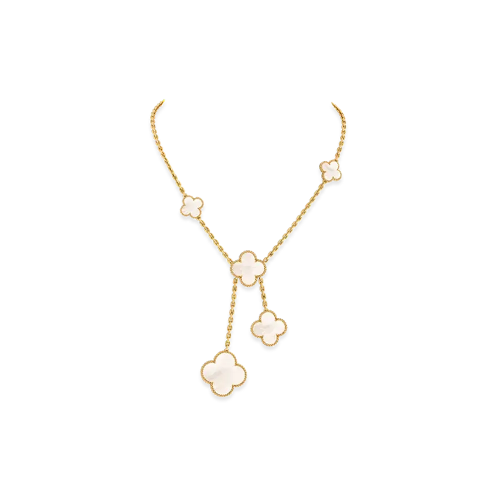 Van Cleef & Arpels Magic Alhambra necklace 6 motifs "18K Yellow gold/Mother-of-pearl"