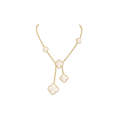 Van Cleef & Arpels Magic Alhambra necklace 6 motifs "18K Yellow gold/Mother-of-pearl"