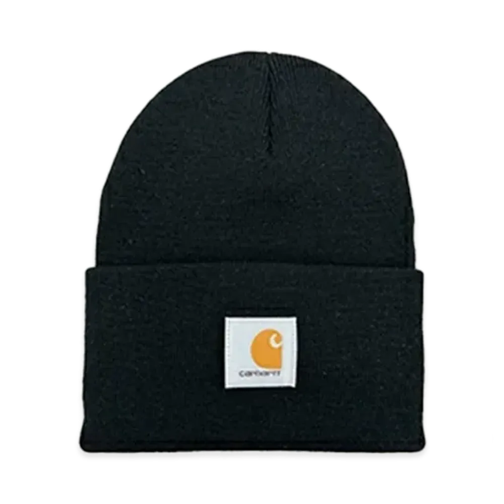 Carhartt Knit Cuffed Beanie Watch Cap C Logo "Black"