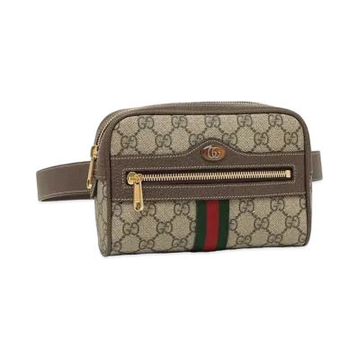 GUCCI Ophidia GG Supreme Small Bert Bag "Beige/Ebony"