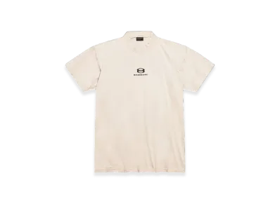 BALENCIAGA Unity Sports Icon Stretched-Out T-Shirt Oversized "Light Beige"