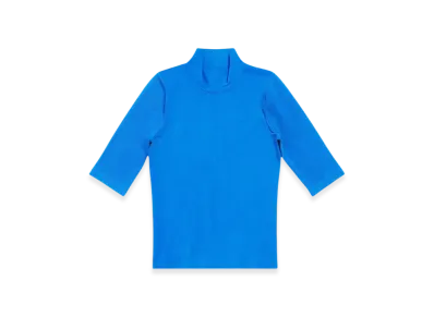 BALENCIAGA 3B Sports Icon Fitted Long Sleeve Turtleneck "Blue White"